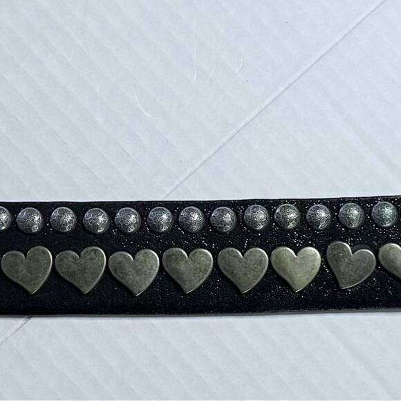 Brambilla Made in Italy multi metal studs around the belt .Measures 45 inches main image 10